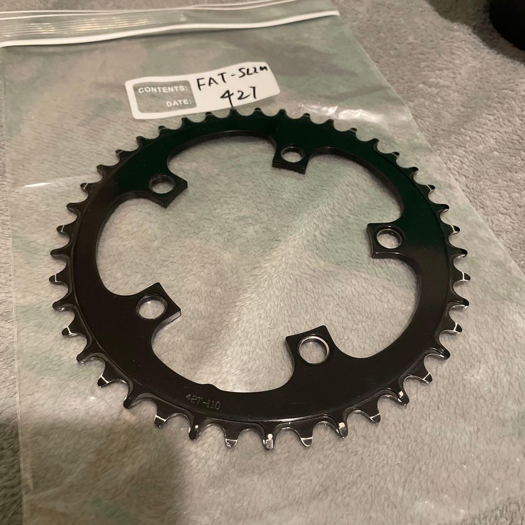 パーツ BLUE LUG fat slim chainring (black)
