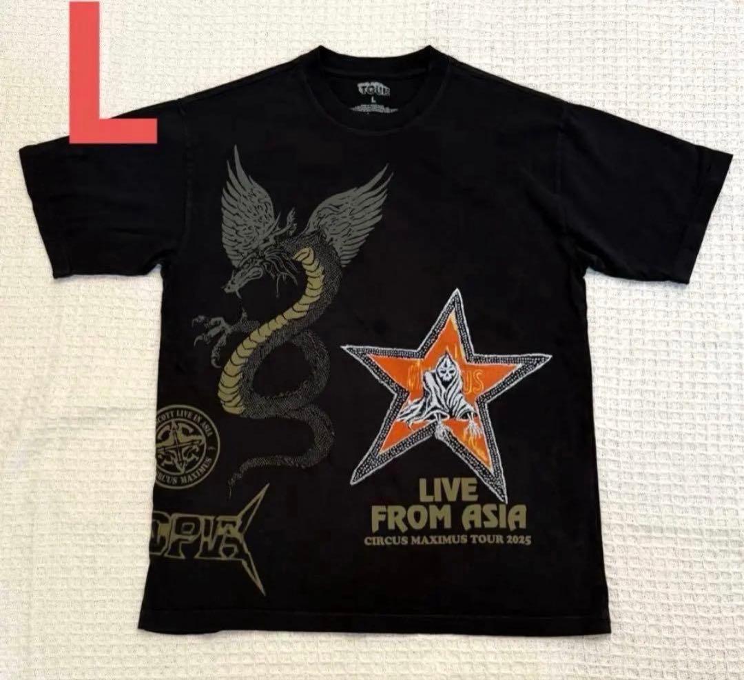 新品トラヴィススコット2025アジアツアー限定TシャツTravisScott L
