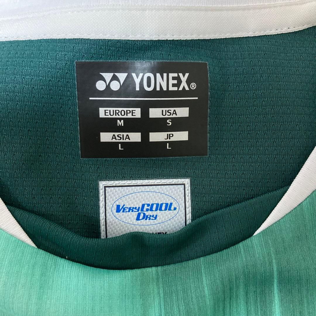 【✨美品✨】YONEX ゲームウェア　グリーン　Ｌサイズ